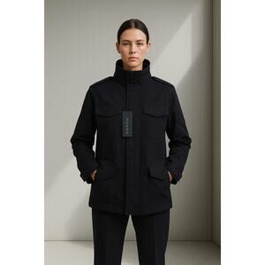 MP‎ Massimo Piombo Men’s Navy Zip-Neck Jacket Size M – New With Tags